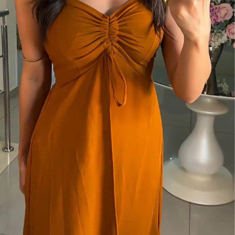 Savina Rosania™ Dámská 2dílná sada: košilka a šortky s dlouhými šaty