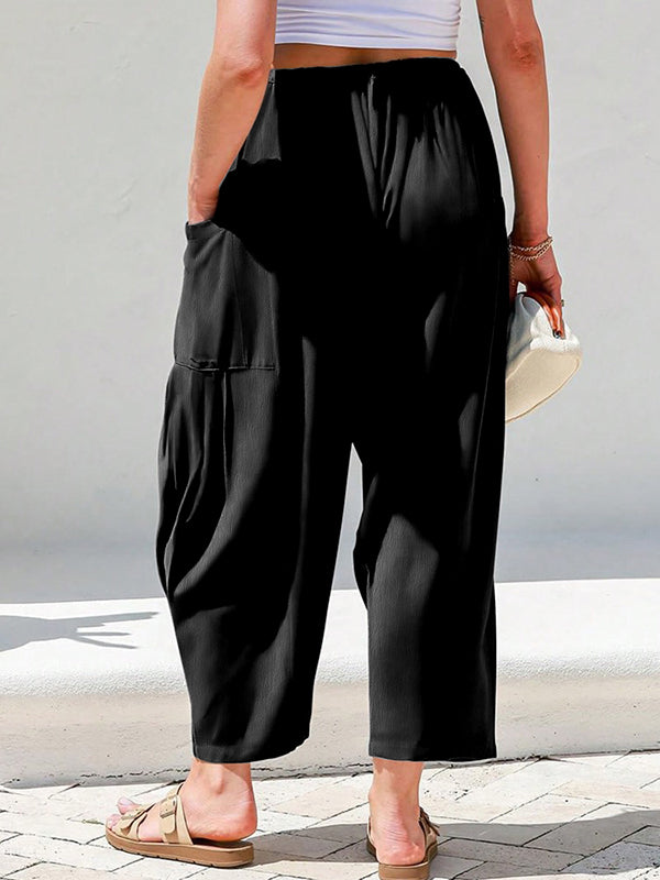 Ave Aversa™ Dámské kalhoty s širokými nohavicemi a kapsami