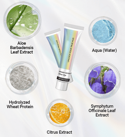 Biodye™ Stříbrná barva na vlasy 2 v 1 s výtažkem z přírodních esencí