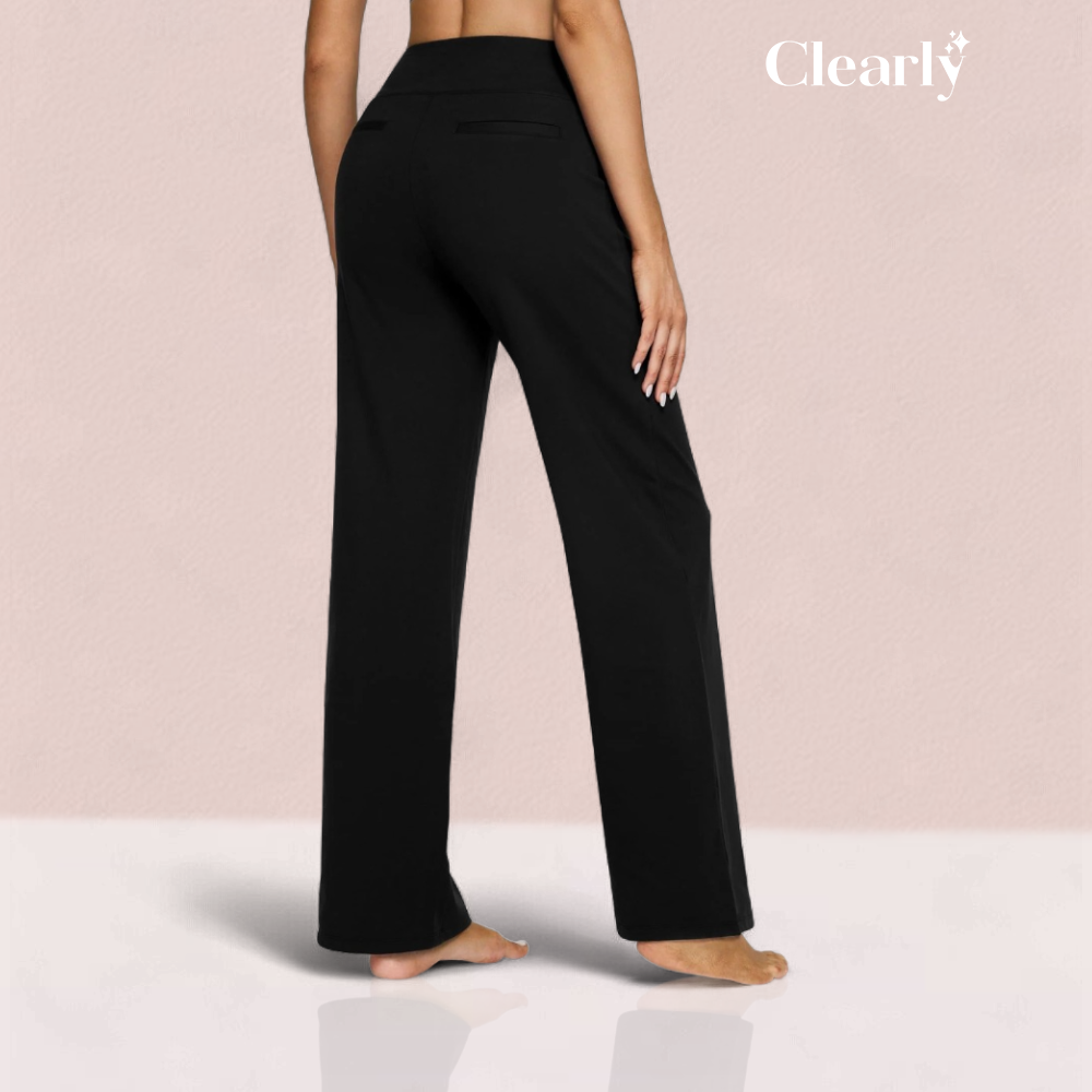 Novella Zani™ Pohodlné kalhoty s vysokým pasem a širokými nohavicemi