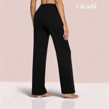 Novella Zani™ Pohodlné kalhoty s vysokým pasem a širokými nohavicemi