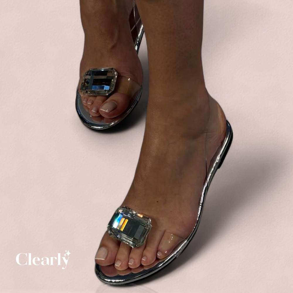 Maura Bello™ Dámské sandály s kulatou špičkou a kamínky