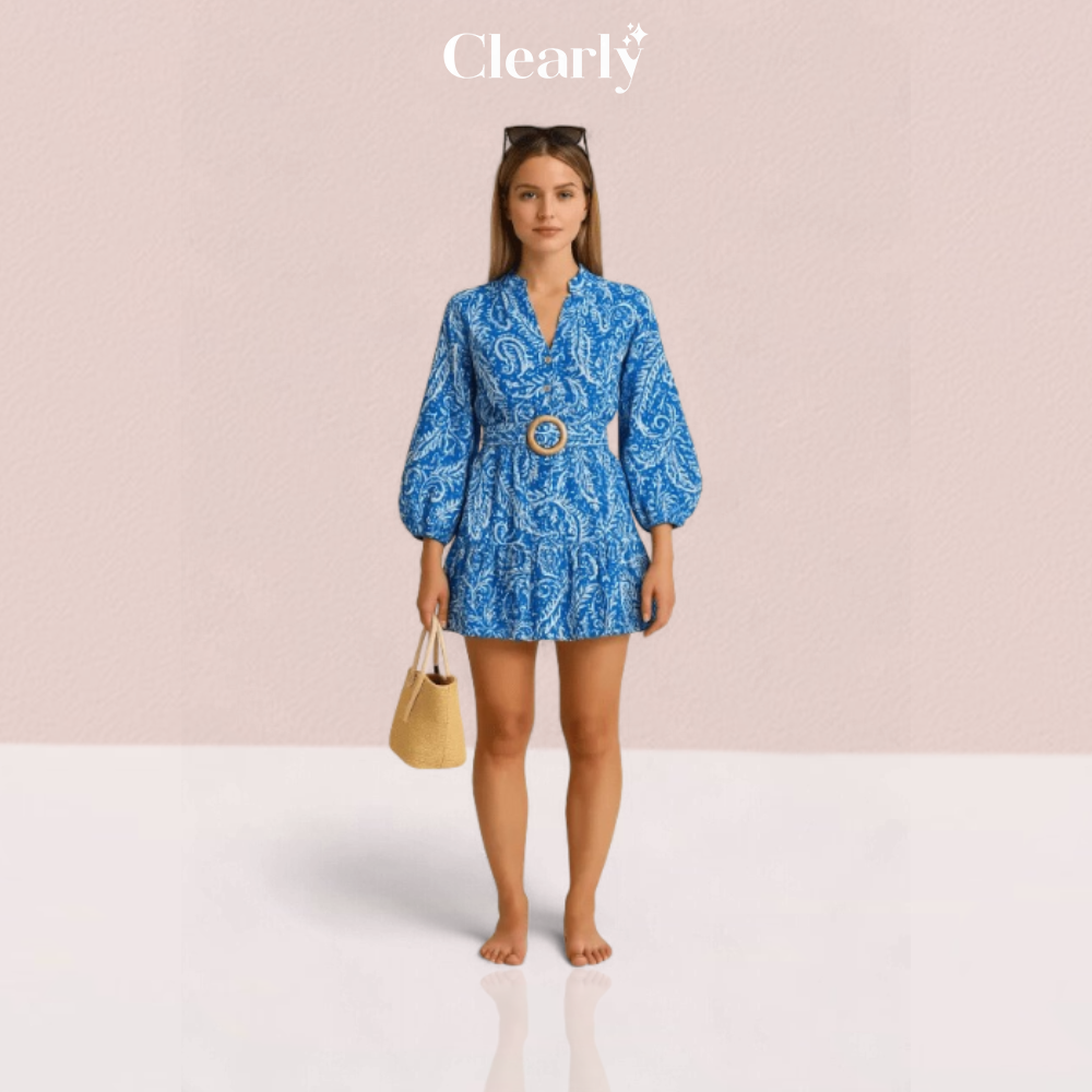 Venera Nesci™ Boho minišaty s páskem