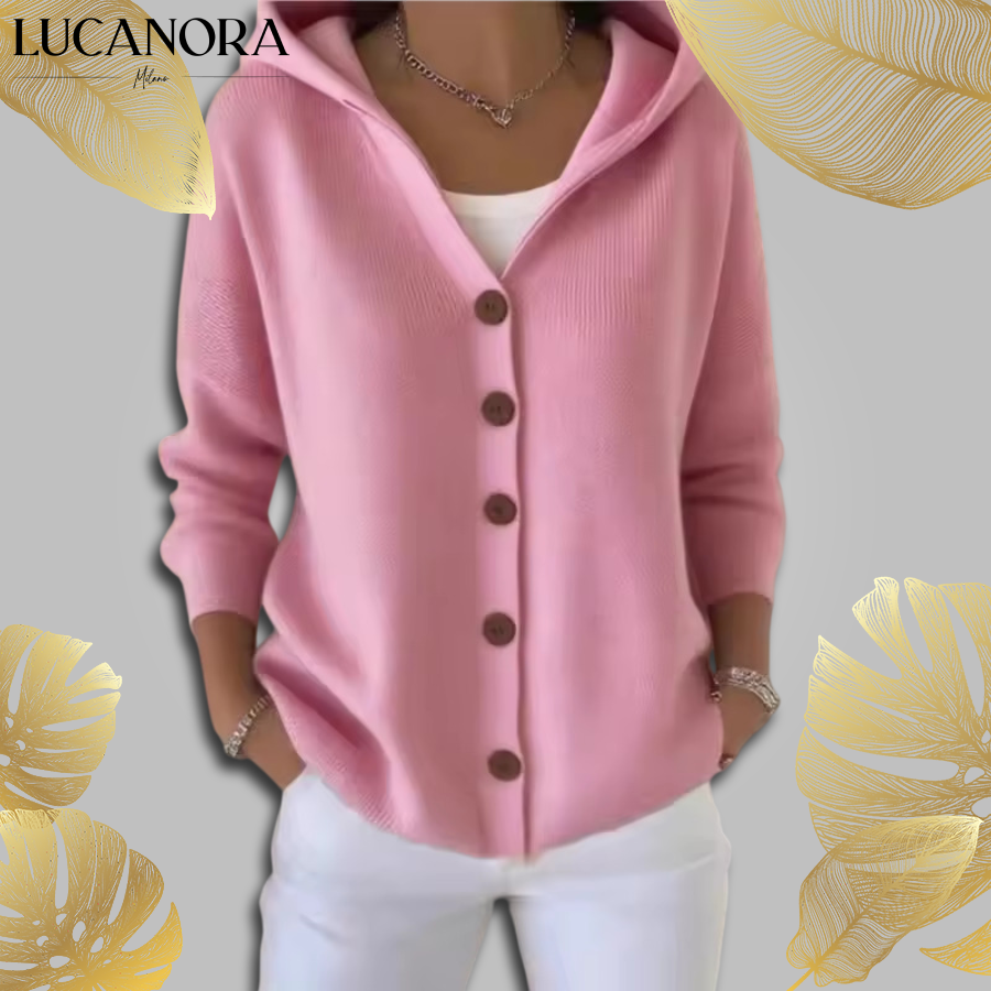 Clelia Zingale™ Cardigan s dlouhým rukávem