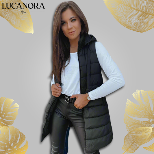 Clorinda Marchesani™ Dámská dlouhá prošívaná vesta