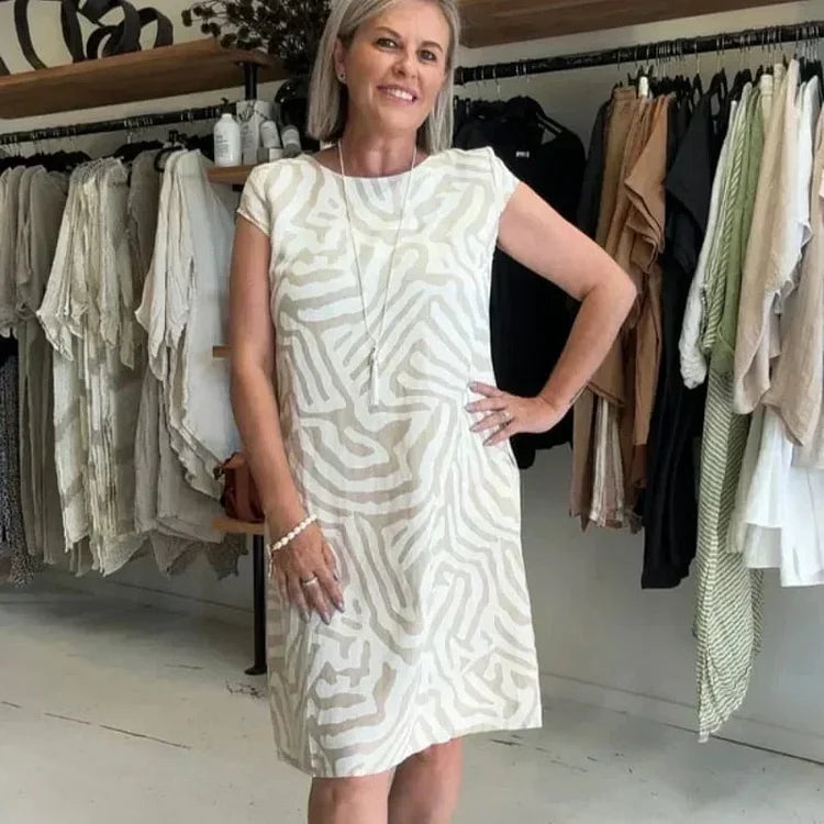 Colomba Lillo™ Boho Vintage ležérní šaty s potiskem