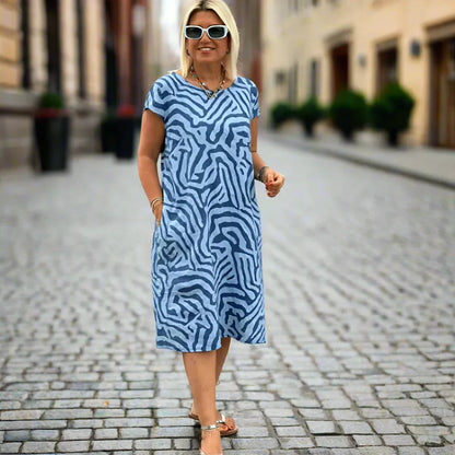 Colomba Lillo™ Boho Vintage ležérní šaty s potiskem