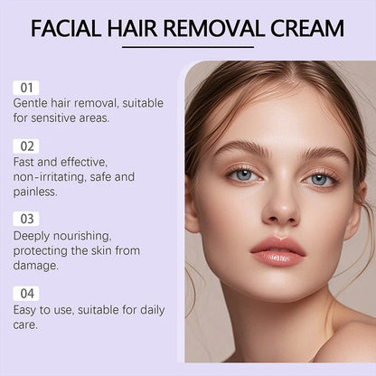 Dermade™ Jemný a bezbolestný krém na odstranění chloupků v obličeji