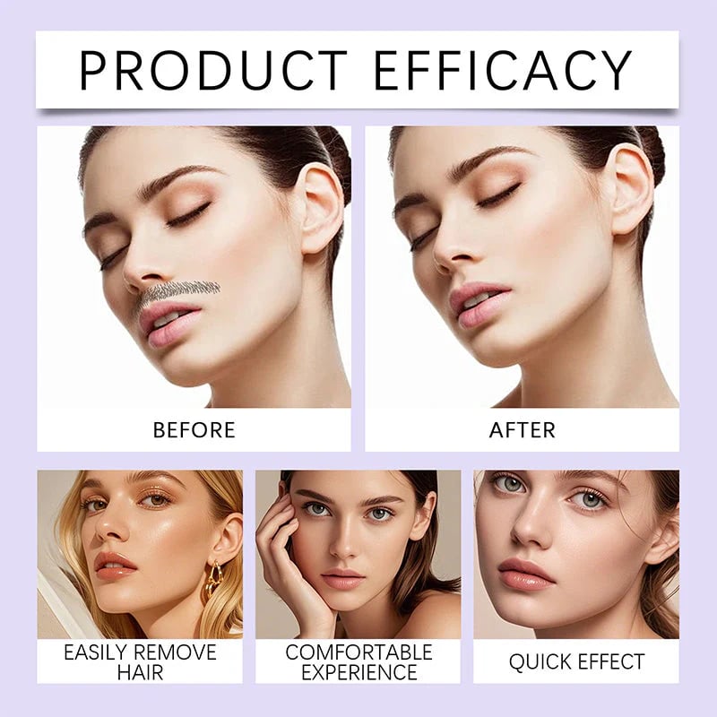 Dermade™ Jemný a bezbolestný krém na odstranění chloupků v obličeji