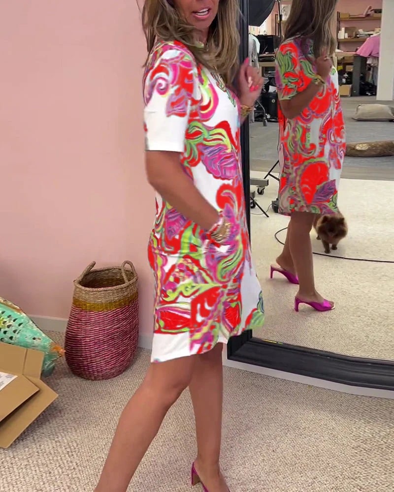 Dianora Testa™ Módní šaty s potiskem