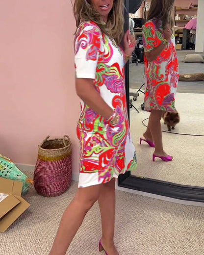 Dianora Testa™ Módní šaty s potiskem