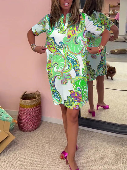 Dianora Testa™ Módní šaty s potiskem