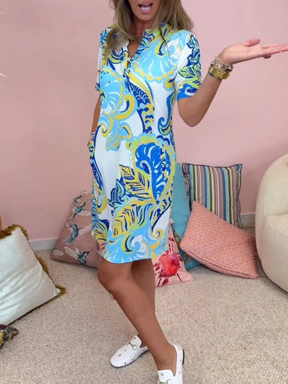 Dianora Testa™ Módní šaty s potiskem