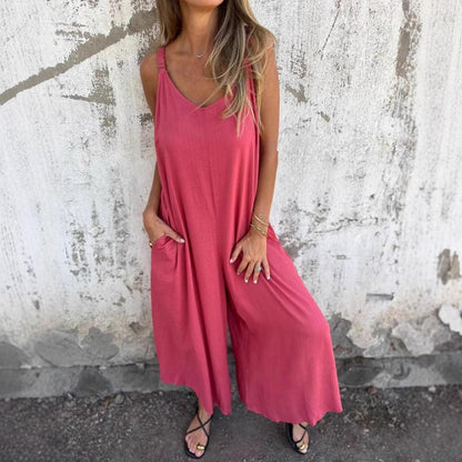 Edda Lovato™ Ležérní overal s kapsami a nastavitelnými ramínky