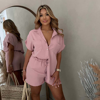 Fabiana Scaletta™ Sada s krátkými rukávy, kapsami a šortkami