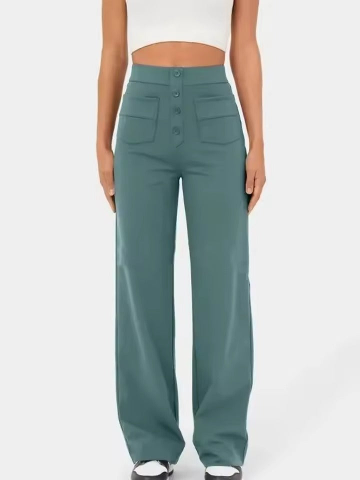 Floridia Parro™ Dámské volnočasové elastické kalhoty s vysokým pasem