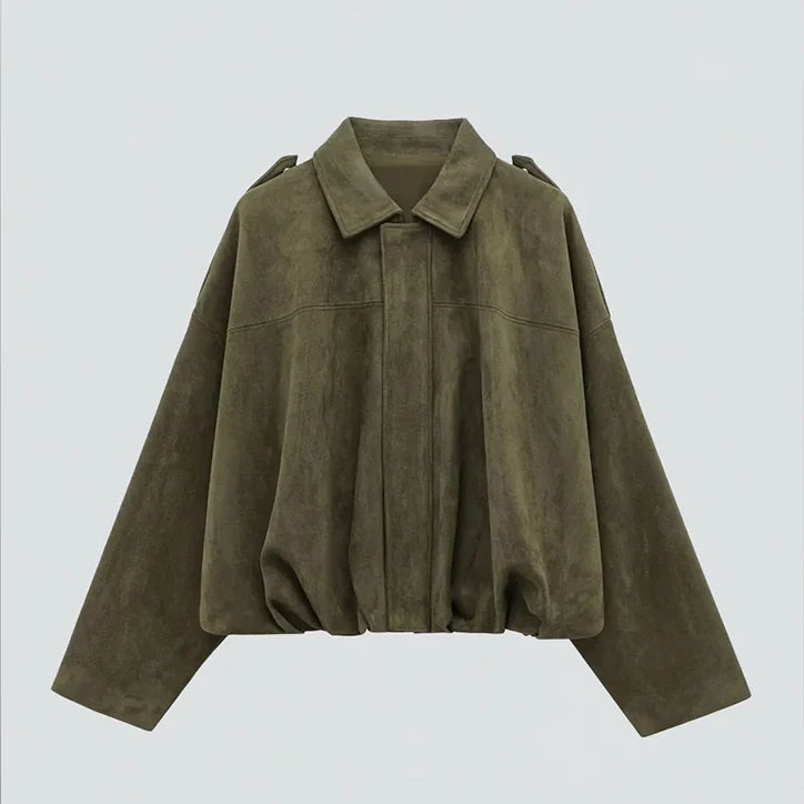 Galatea Martone™ Oversized semišová bunda