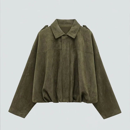 Galatea Martone™ Oversized semišová bunda