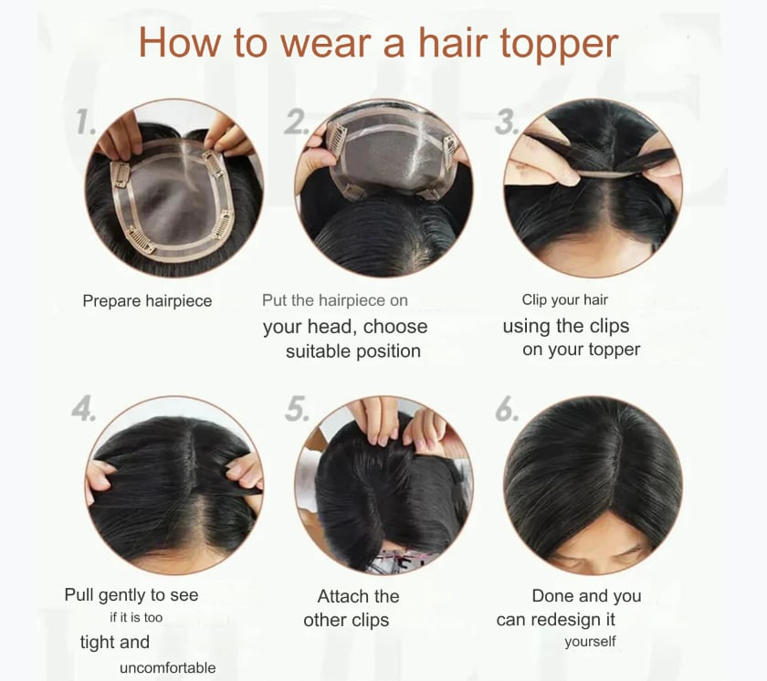 GlamTop™ Krátké dámské vlasy s ofinou