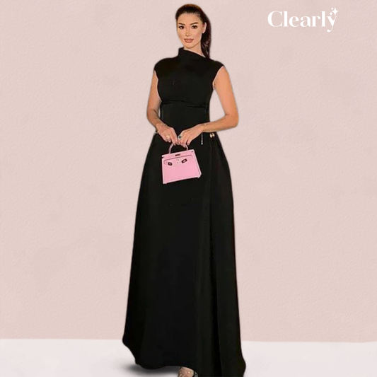 Gloria Paoletti™ Elegantní šaty bez rukávů s nepravidelným výstřihem