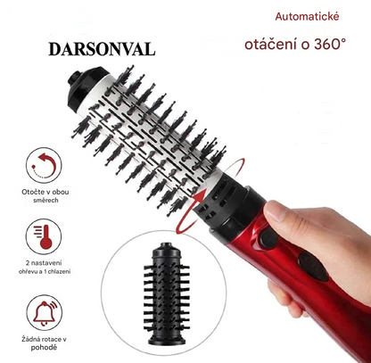 Hair Glam™️ 3 v 1 rotační kartáč, styler a vysoušeč vlasů
