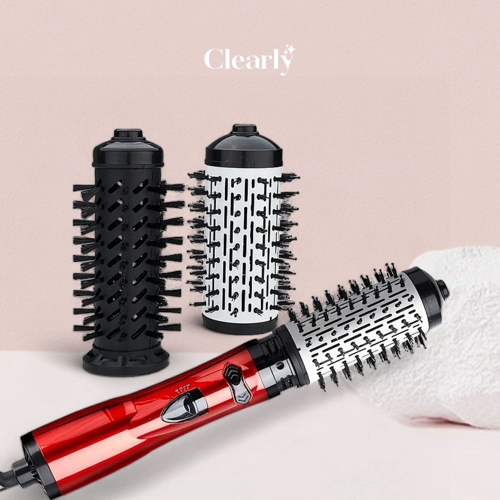 Hair Glam™️ 3 v 1 rotační kartáč, styler a vysoušeč vlasů