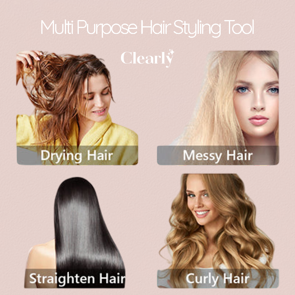 Hair Glam™️ 3 v 1 rotační kartáč, styler a vysoušeč vlasů