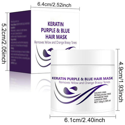 KeraGlow™ Keratinová fialová maska na vlasy