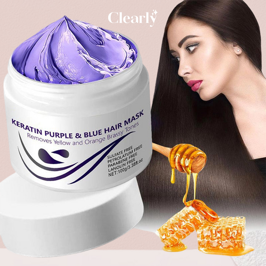 KeraGlow™ Keratinová fialová maska na vlasy