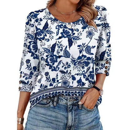 Neiva Maiocco™ Dámská elegantně neformální halenka s 3/4 rukávy