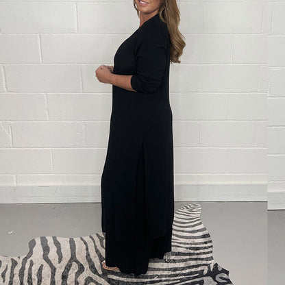 Roberta Dellucci™ Dvoudílná souprava šatů s dlouhým rozparkem