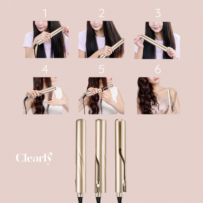 TwistLine™️ Kulma a žehlička na vlasy 2v1
