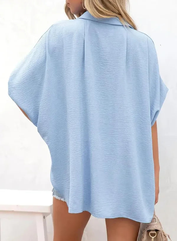 Adele Rozzi™ Elegantní a ležérní halenka s krátkým rukávem