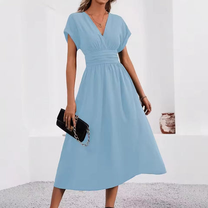 Annabella Bersani™  Dámské šaty s výstřihem do V a se zastřihováním v pase