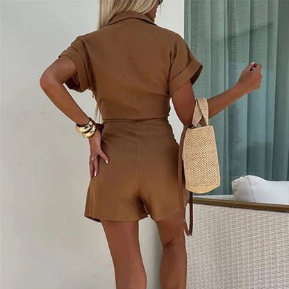 Milena Portesi™ Sexy overal s výstřihem do V